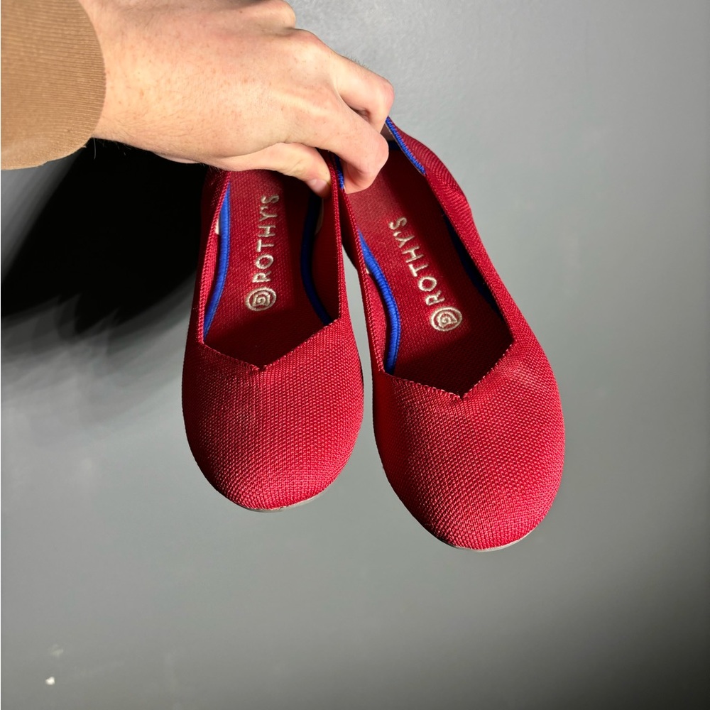 Rothy’s The Flat in Poppy Red Womens Size 8 - Picture 6 of 6